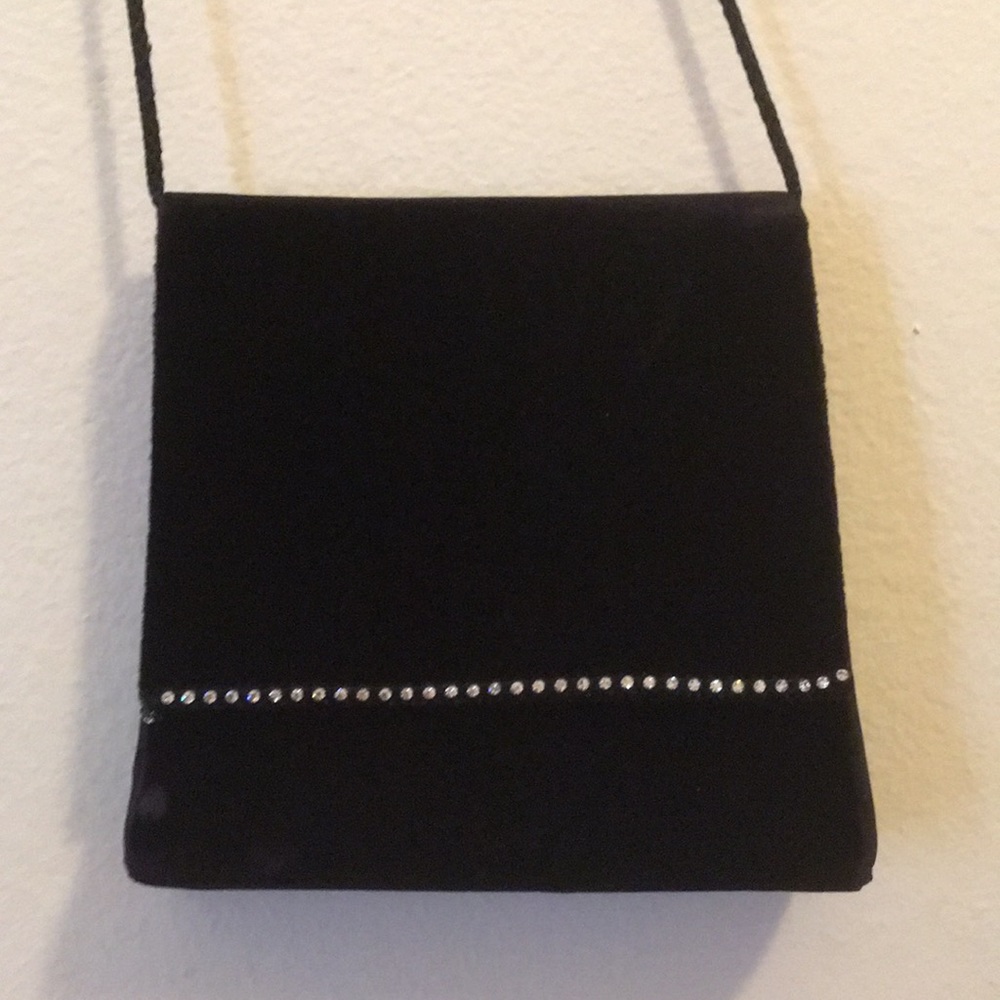 Black velvet 90s babydoll mini purse!